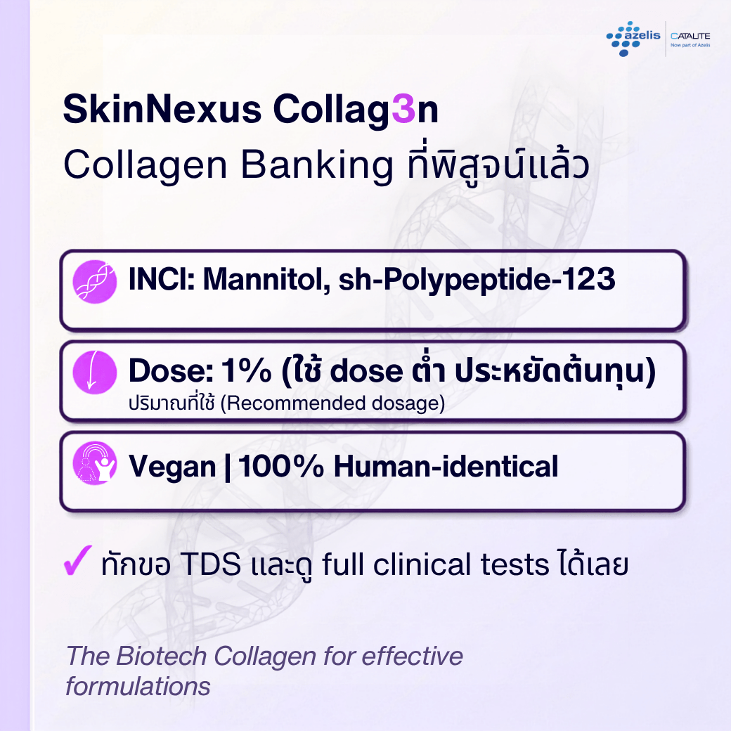 SkinNexus Collag3n specs: INCI, dose, vegan