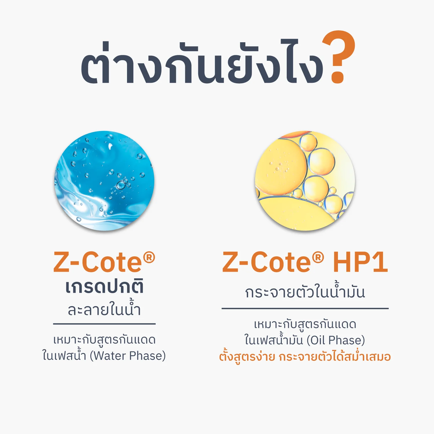Z-Cote vs Z-Cote HP1 — ต่างกันยังไง